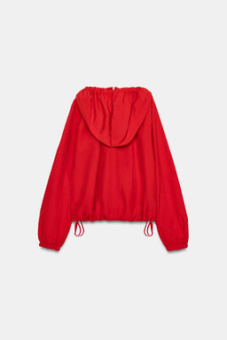 NYLON JACKET WITH TIES - Zara фото 8