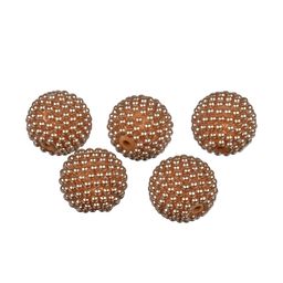 Бусина Zlatka пластик BWS-22 22 мм 5 шт №21 золотистый