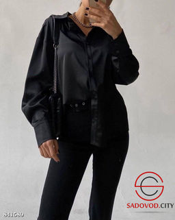 Рубашка женская однотонная