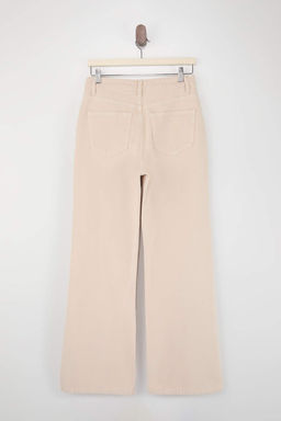 Bej Yuksek Bel %100 Pamuk Wide Leg Genis Paca Jeans TWOSS26JE00187 - Trendyolmilla фото 2