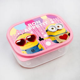 Цена за 2 шт. Ланч-бокс детский прямоугольный, 500 мл, Bon appetit, Гадкий Я