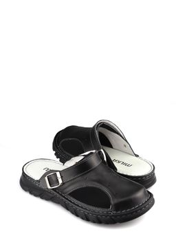 15 | Kina | Черные женские медицинские сабо натуральная кожа - Milka shoes&more фото 14