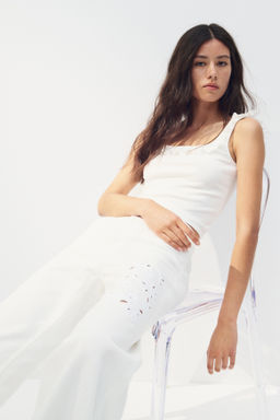 Top con ribete de volantes - H&m фото 6