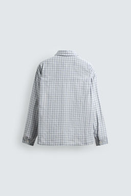 TEXTURED CHECK SHIRT - Zara фото 8