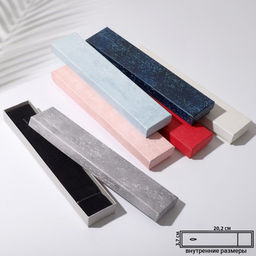 Цена за 6 шт. Коробочка подарочная под браслет/цепочку/часы «Ретро эффект», 21×4см, цвет МИКС