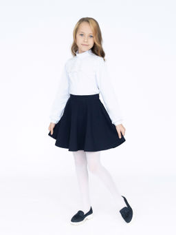 Юбка детская темно-синяя 454 (122, 64)