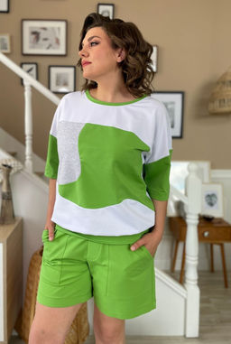 Джемпер Rumoda 2137 зеленый  фото 6