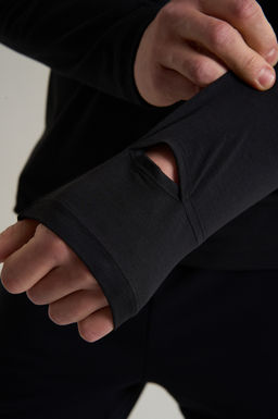 Лонгслив half-zip Черный ANTA RUNNING LS Tee фото 8