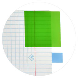Цена за 2 шт. Стикеры-закладки пластиковые, 12х45; 45x45 мм, 60 шт., арт. 58484 / 48 ЛИМОНАД