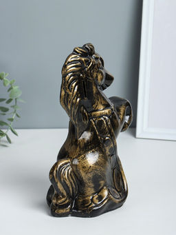 Копилка для денег Лошадка с попоной, гипс, 25 см, античный