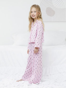 МП 1668/розовый Н255 пижама для дев