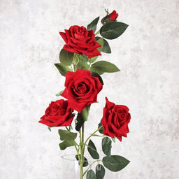 Цветок искусственный Роза 90 см 5 бутонов / NT47-6 /уп 50/400/ - Галеонтрейд фото 8