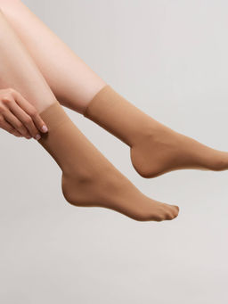 Цена за 2 пары Носки полиамидные Conte elegant natural