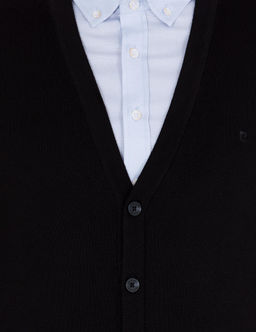 Siyah Slim Fit Basic D__meli Triko H_rka - Pierre cardin фото 6