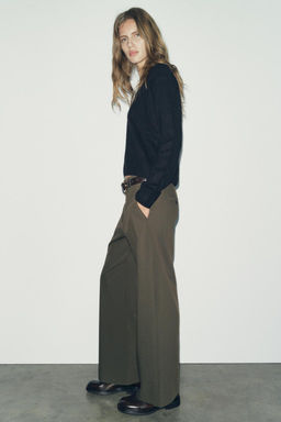ZW COLLECTION STRAIGHT-FIT TROUSERS - Zara фото 13