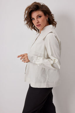 Блуза BegiModa 4135 сливочный  фото 5