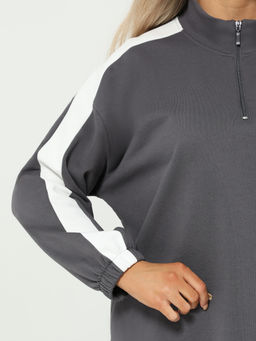 Джемпер 0431-1с серый