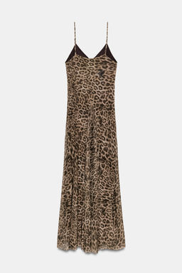 VESTIDO TUL ESTAMPADO ANIMAL / Leopardo - Zara фото 7