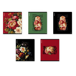 Тетрадь 48л. ErichKrause "Folk Motives" клетка (64858) ТВИН-лак