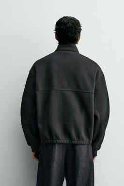 RIBBED BOXY FIT JACKET - Zara фото 3