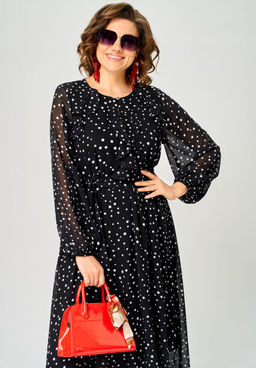 Платье EVA GRANT 7177С горох