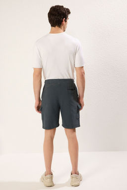 TRENDYOL MAN Antrasit Loose Fit %100 Pamuk Keten Gorunumlu Dokulu Sort & Bermuda TMNSS25SR00007 - Trendyolmilla фото 7