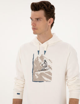 Ekru Regular Fit Sweatshirt - Pierre cardin фото 2