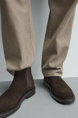 LEATHER CHELSEA BOOTS - Zara фото 3