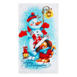 Набор кухонных полотенец Доляна Время для счастья 35х60см-2шт, 100% хлопок  фото 6