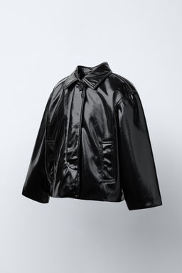 LEATHER EFFECT JACKET - Zara фото 2