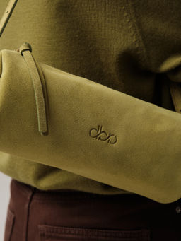 Замшевая сумка Tube DBR 31343 киви/велюр фото 3