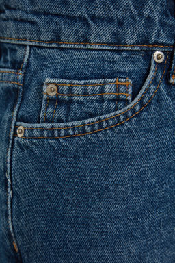 TRENDYOLMILLA Koyu Mavi Yuksek Bel Denim Sort TWOSS23SR00199  фото 31