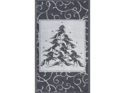 Полотенце махровое 6с104.411ж1 Лошадиная елка(графит5) 67х40см