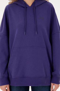 Женский фиолетовый базовый свитшот Неожиданная скидка в корзине - U.s. polo assn фото 6