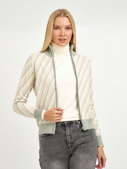 кардиган женский из хлопка с принтом