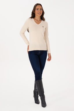 Kad_n Krem Basic Kazak Sepette S_rpriz _ndirim - U.s. polo assn фото 4