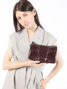 LACCOMA сумка Y2298-3-бордовый натуральная кожа полиэстер