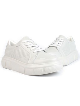 05-PDE35-3 GRAY Кроссовки женские (натуральная кожа)