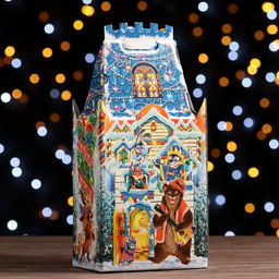 Цена за 5 шт. Подарочная коробка В гостях у Сказки, 16,7 х 10,1 х 34,5 см - Simaland фото 2