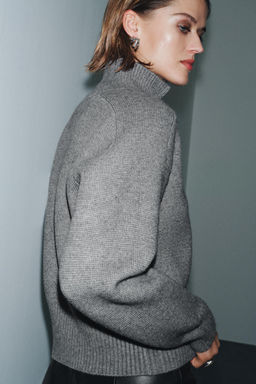 KNIT JUMPER WITH COLLAR OPENING - Zara фото 3
