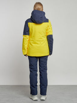 Горнолыжный костюм женский зимний желтого цвета 03307J - Chunmai фото 4