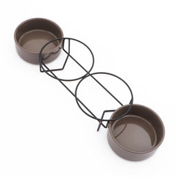 Миски керамические на подставке 2 х 250 мл - Пижон фото 4