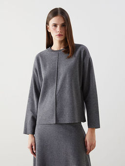 Bisiklet Yaka Kad?n Triko Kazak