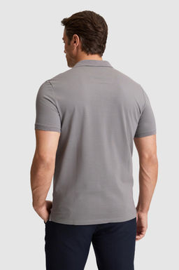 Erkek Gri Regular Fit Polo Yaka Basic Ti__rt