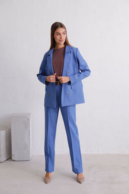 11826 Жакет двубортный голубой - Martichelli фото 4