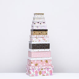 Набор коробок 10 в 1 «От всей души», 32.5 × 20 × 12.5 - 12 × 7 × 4 (± 1) см