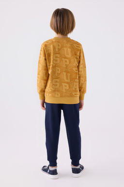 Erkek _ocuk Hardal Pijama Tak_m_ Sepette S_rpriz _ndirim - U.s. polo assn фото 3