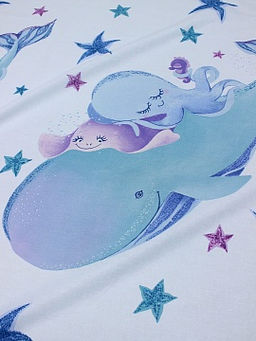 Перкаль Морские приятели, (комп), ш.1.5м, хлопок-100%, 105гр/м.кв