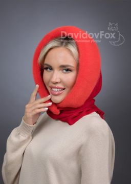 Платок Трикотаж Норка Алая - Davidovfox фото 3