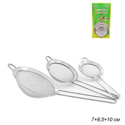 Сито 3 предмета 7*8,5*10 см / HW-07810 /уп 144/d=7/8,5/10